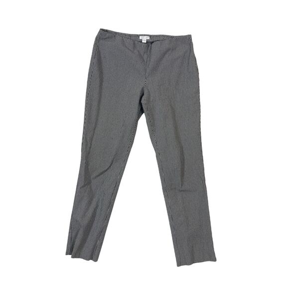 J Jill Premium Stretch Pants Women's 8/M Black White Checkers - Picture 1 of 4
